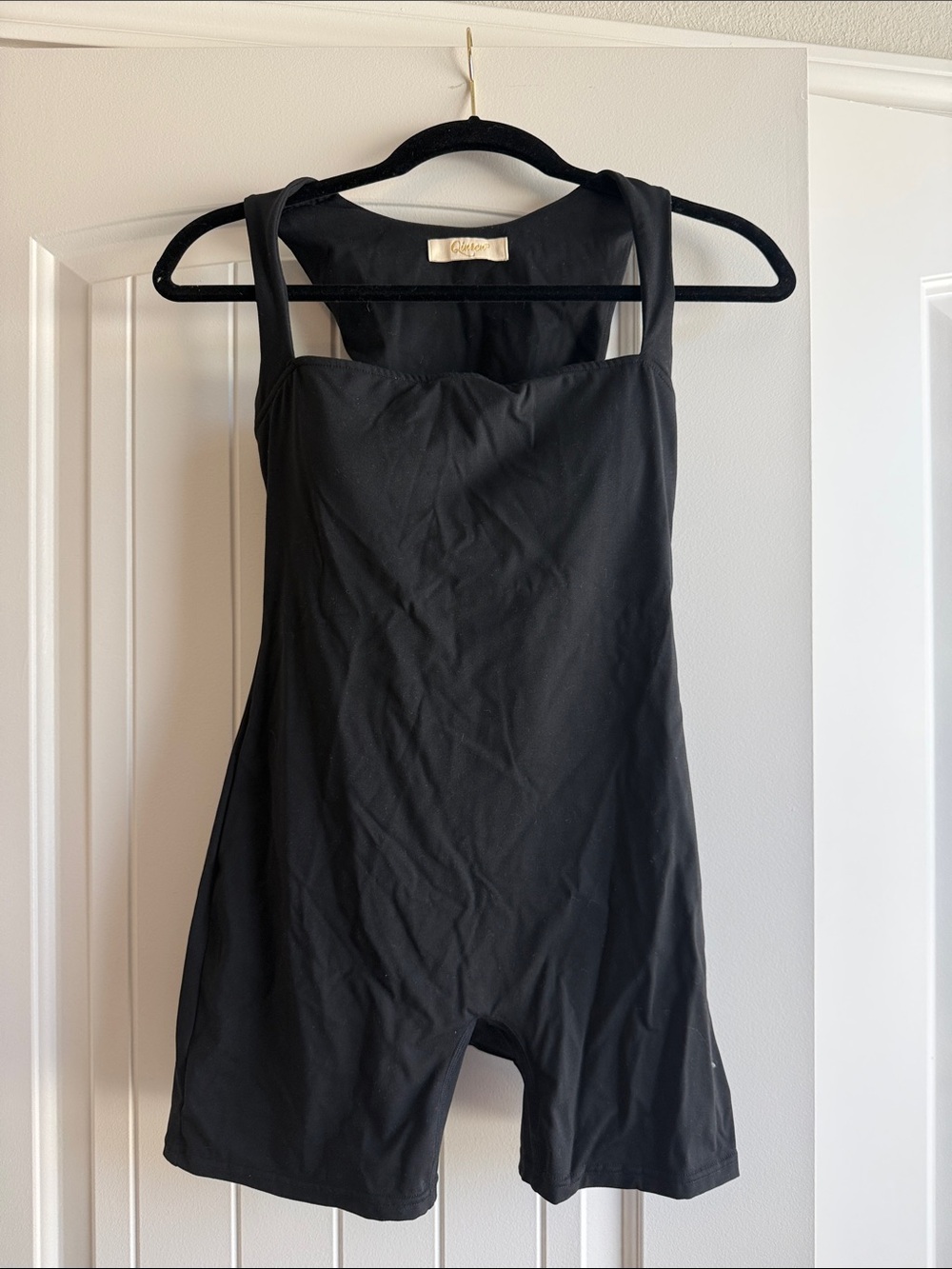 Everyday Black Sculpting Romper Shapewear with Wide Straps